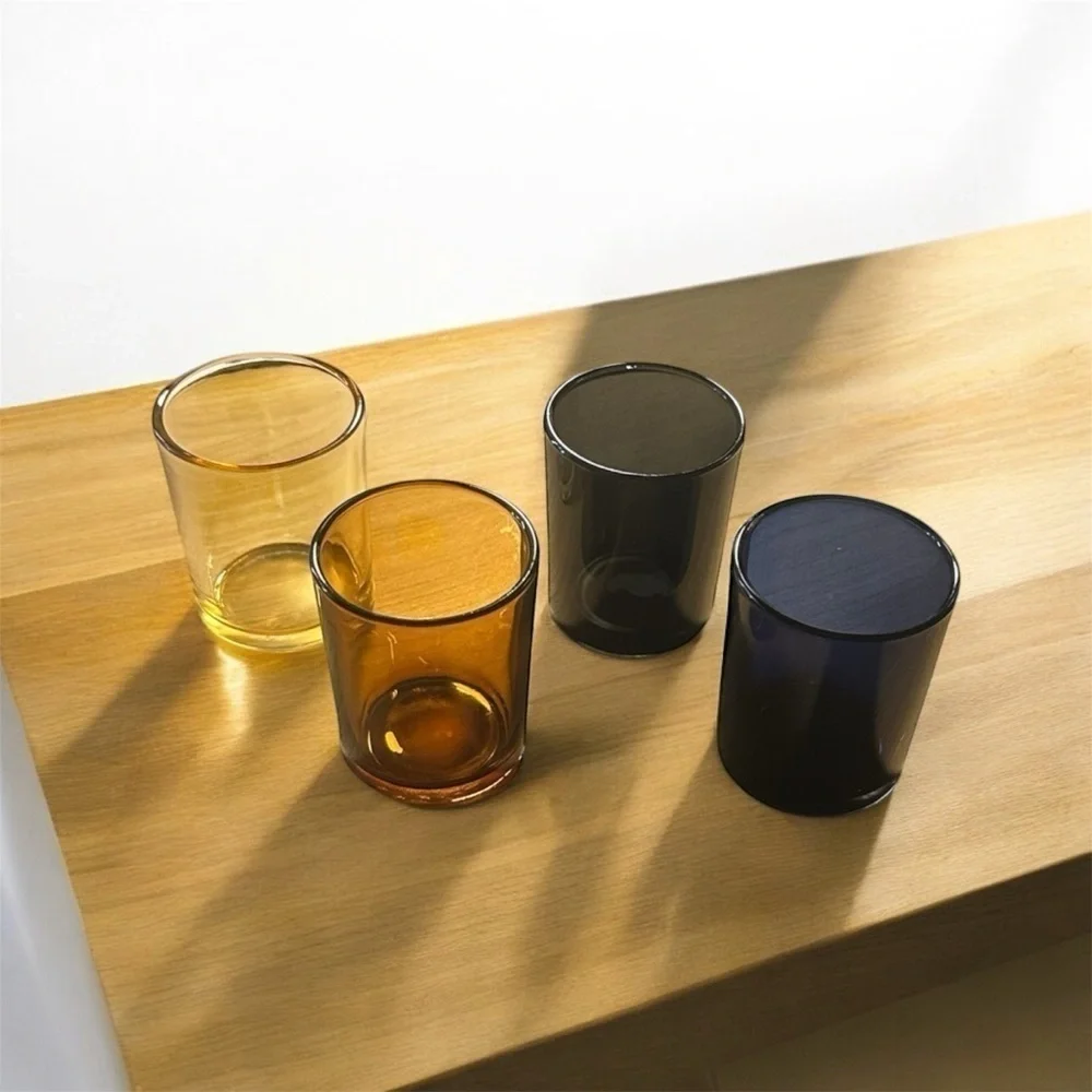2oz Glasses - Set of 4 - Shot Glasses - Translucent Colored Glass